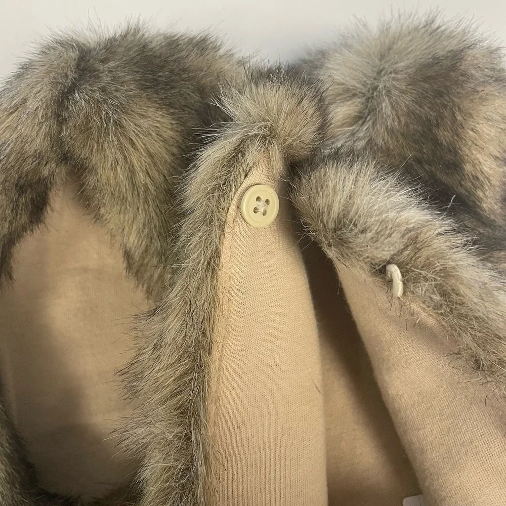 Carter's Toddler 4T‎ Faux Fur Vest Brown Cozy Plush Warm Fall Winter Layer NWT